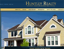 Tablet Screenshot of huntleyrealty.com